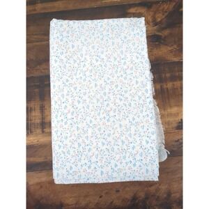 White with Multicolor Dainty flowers Fabric 3‎ Yards